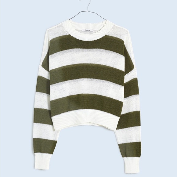 Madewell Loose-Knit Crewneck Sweater bright ivory - Picture 5 of 6
